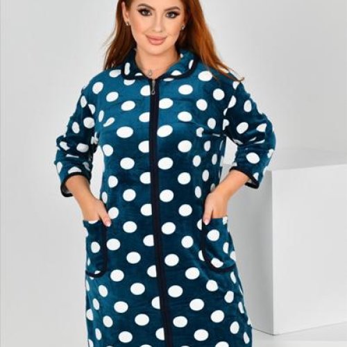 Халат Anion (58-66) 800-129 blue (деми) Anion 800-129 blue