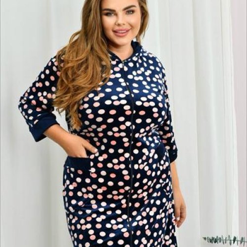 Халат Anion (54-62) 70B-109 navy (деми) Anion 70B-109 navy