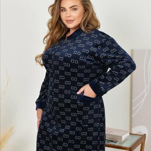 Халат Anion (62-70) A701-W7 navy (деми) Anion A701-W7 navy