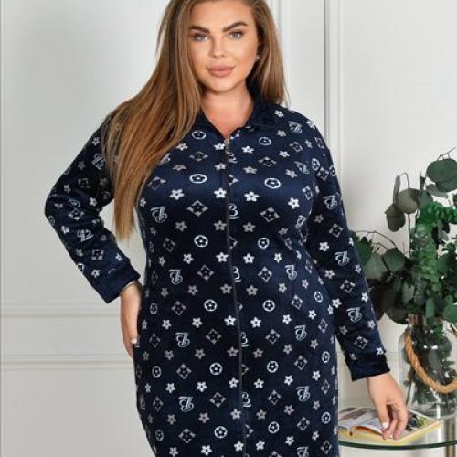 Халат Anion (54-62) 901-132 navy (деми) Anion 901-132 navy