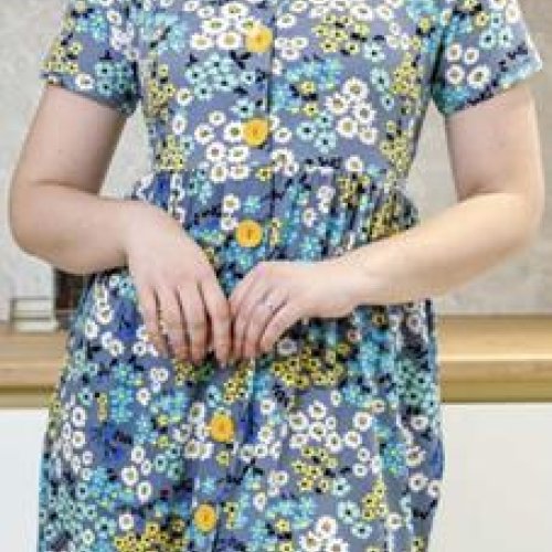 Халат Annet (44-54) YT7506 blue (деми) Annet YT7506 blue