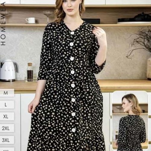 Халат Annet (44-54) YT09-048 black (деми) Annet YT09-048 black