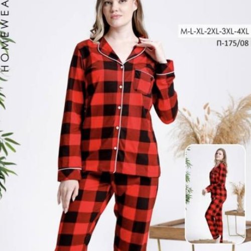 Пижама Annet (46-56) YT175-08 red (деми) Annet YT175-08 red