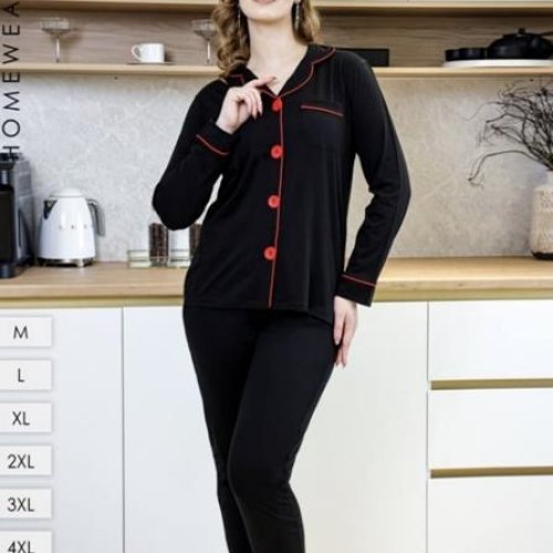 Пижама Annet (46-56) YT175-06 black (деми) Annet YT175-06 black