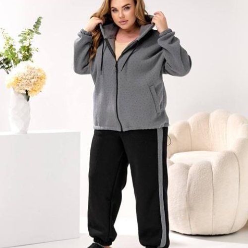 Костюм спорт BAT (46-64) 182-2 grey (зима) BAT 182-2 grey