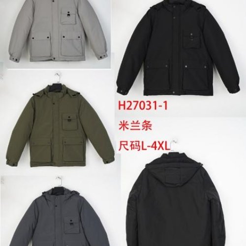 Куртка TRAN (L-4XL) H27031-1 d.grey (зима) TRAN H27031-1 d.grey