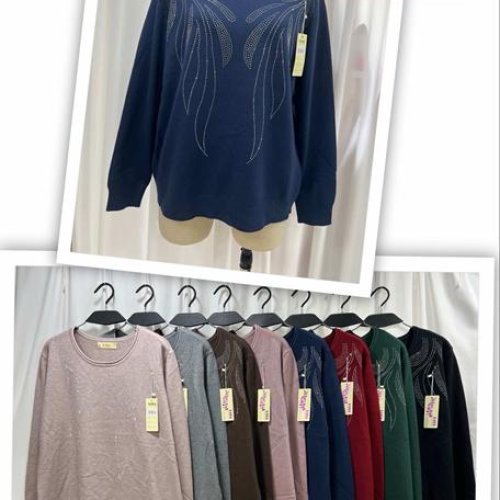 Свитер TRAN (50-54) 5049 mix (деми) TRAN 5049 mix