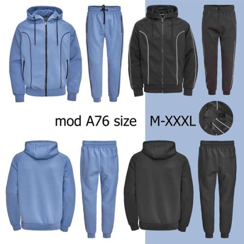 Костюм спорт TRAN (M-3XL) A76 l.blue (деми) TRAN A76 l.blue