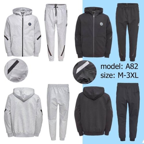 Костюм спорт TRAN (M-3XL) A82 grey (деми) TRAN A82 grey