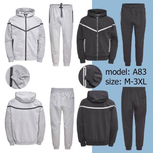 Костюм спорт TRAN (M-3XL) A83 black (деми) TRAN A83 black