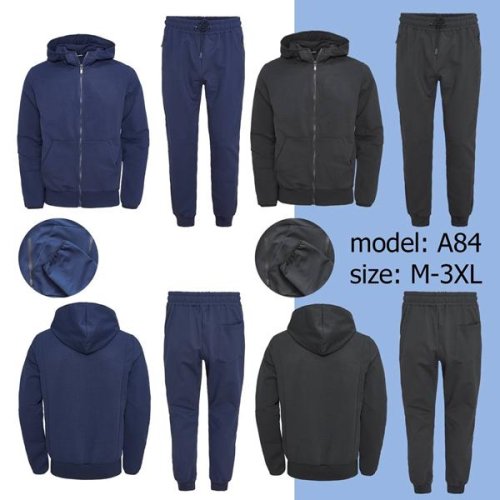 Костюм спорт TRAN (M-3XL) A84 black (деми) TRAN A84 black