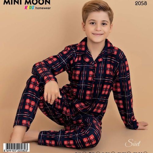 Пижама Baykush (5-14) 2058 black-red (зима) Baykush 2058 black-red