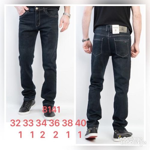 Джинсы Fangsida (32-40) 8141 navy (деми) Fangsida 8141 navy