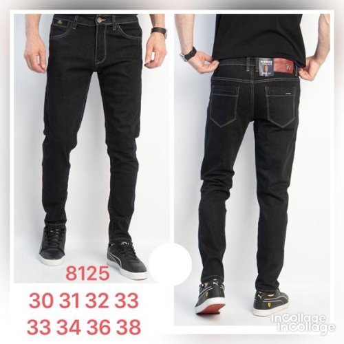 Джинсы Fangsida (30-38) 8125 black (деми) Fangsida 8125 black