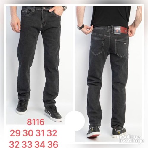 Джинсы Fangsida (29-36) 8116 black (деми) Fangsida 8116 black