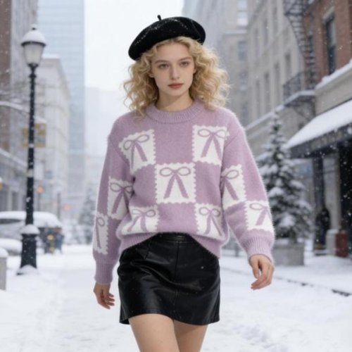 Свитер Yalisi (110-150) 332 lilac (зима) Yalisi 332 lilac