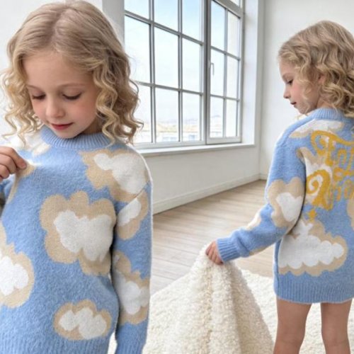 Свитер Yalisi (110-150) 393 l.blue (зима) Yalisi 393 l.blue