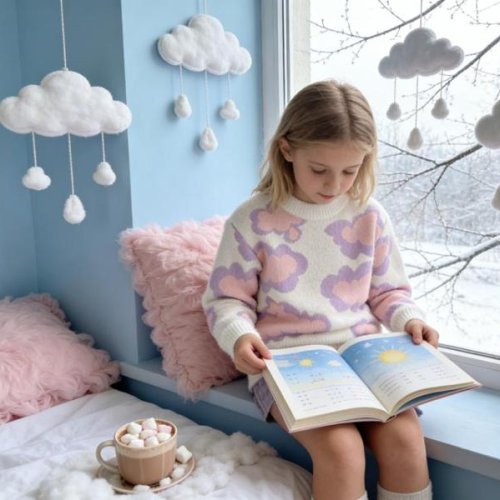 Свитер Yalisi (110-150) 393 white (зима) Yalisi 393 white