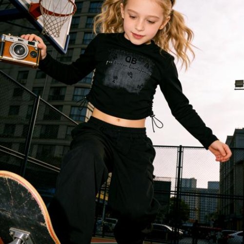 Свитер Yalisi (120-160) 5819 black (деми) Yalisi 5819 black