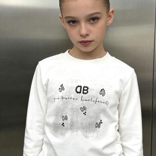 Свитер Yalisi (120-160) 5819 white (деми) Yalisi 5819 white