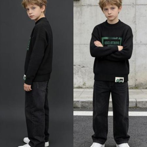 Свитер Yalisi (130-170) 825 black (зима) Yalisi 825 black