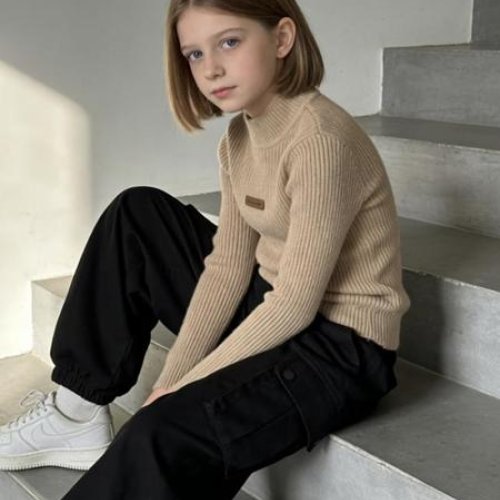 Свитер Yalisi (110-150) 838 beige (зима) Yalisi 838 beige