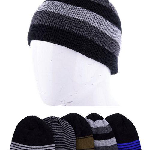 Шапка Viola (56-59) 04 полоса флис микс (зима) Viola 04 полоса флис микс