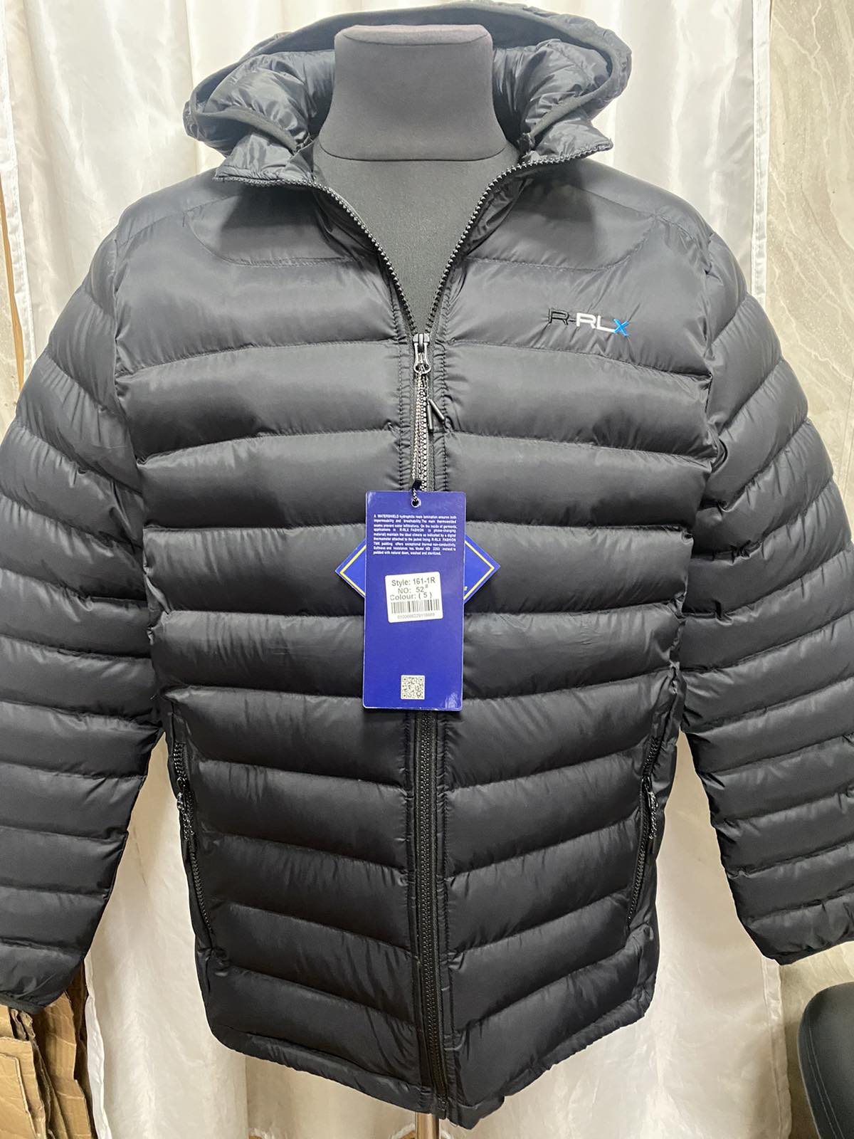 Куртка RLX (52-60) 161-1 black (зима)