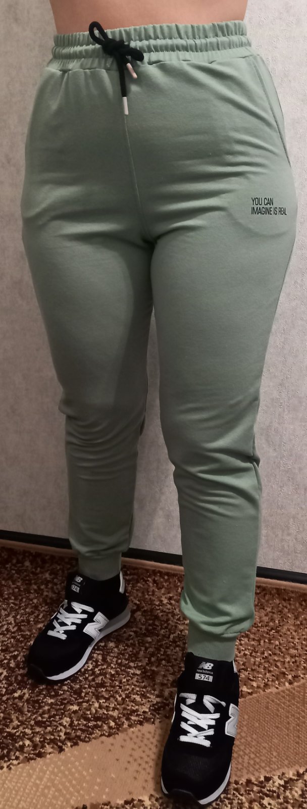 Штаны спорт Red Hat clothes (L-2XL) 0134 mint (деми)