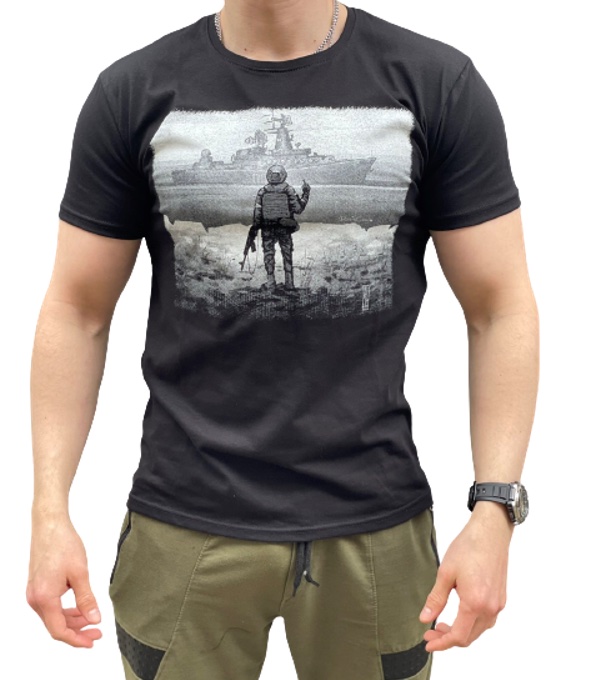 Футболка ALIA (48-56) 17048 black (лето)