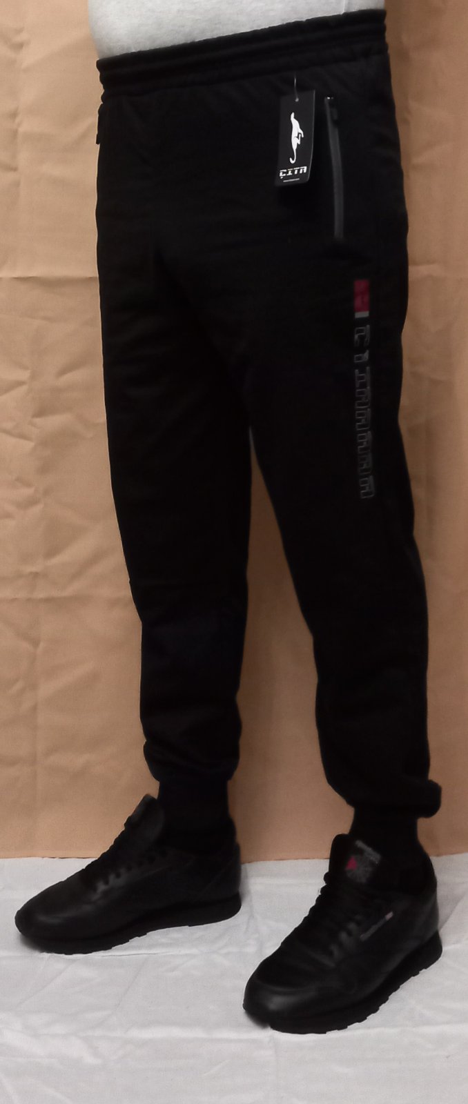 Штаны спорт Red Hat clothes (S-2XL) 1880 black (деми)