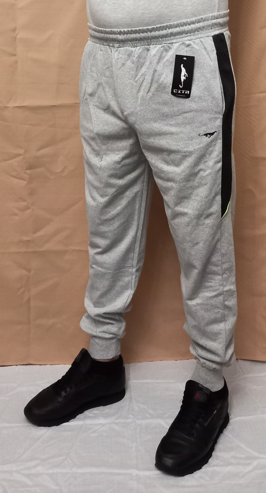 Штаны спорт Red Hat clothes (S-2XL) 0859 l.grey (деми)