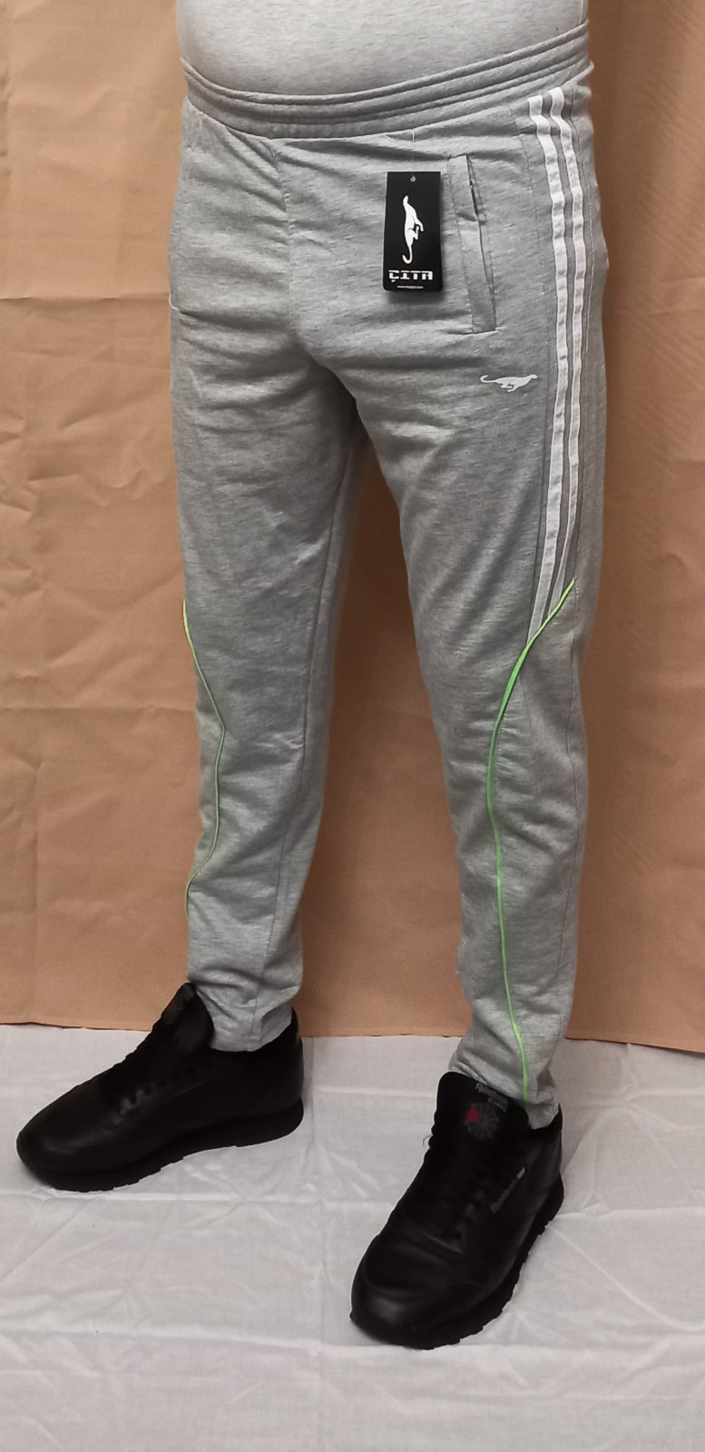 Штаны спорт Red Hat clothes (S-2XL) 0168 l.grey (деми)