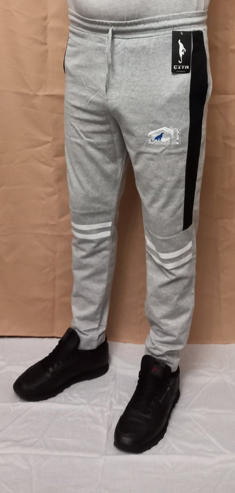 Штаны спорт Red Hat clothes (S-2XL) 1859 l.grey (деми)