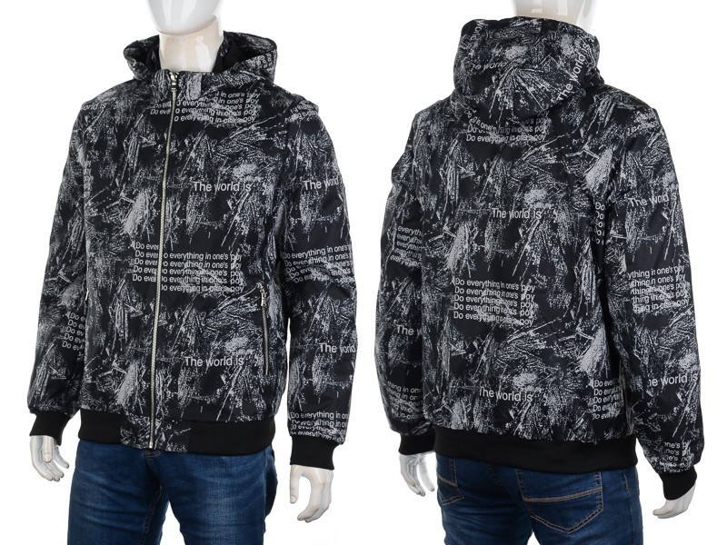 Куртка M7 (48-56) 626 black-grey (деми)