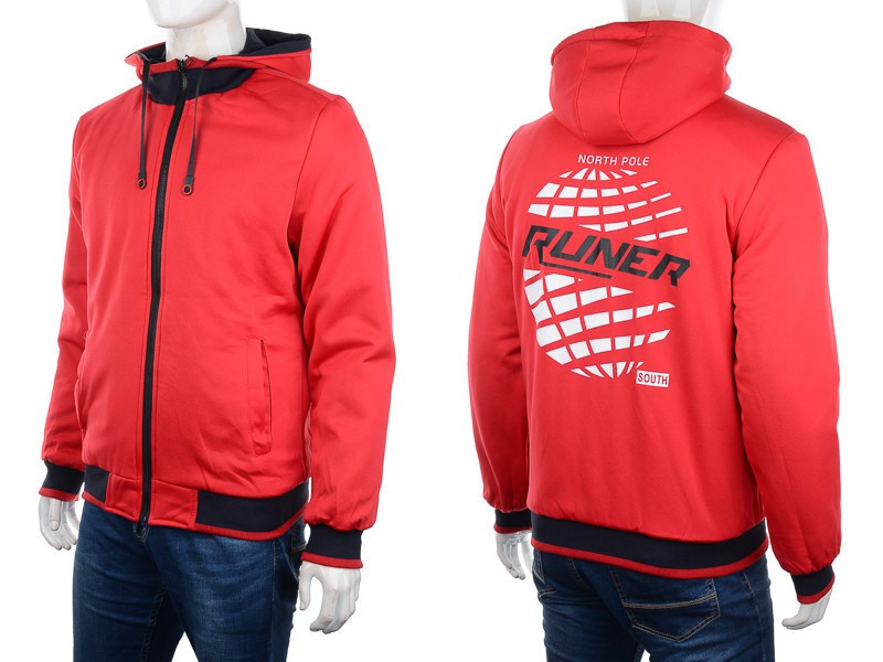 Куртка M7 (XL-3XL) 7795 red-navy (деми)