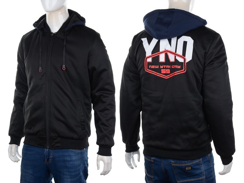 Куртка M7 (XL-3XL) 7798 black-navy (деми)