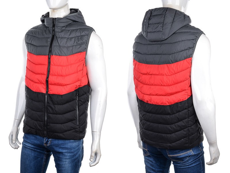 Жилетка M7 (M-3XL) 88592 grey (деми)