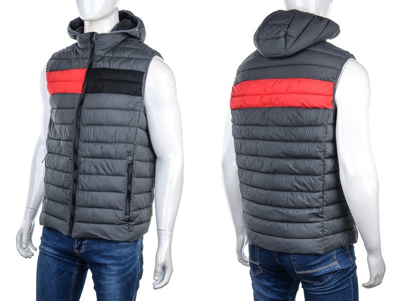 Жилетка M7 (M-3XL) 88594 grey (деми)