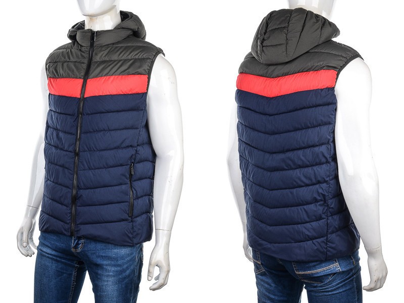 Жилетка M7 (M-3XL) 88597 navy (деми)