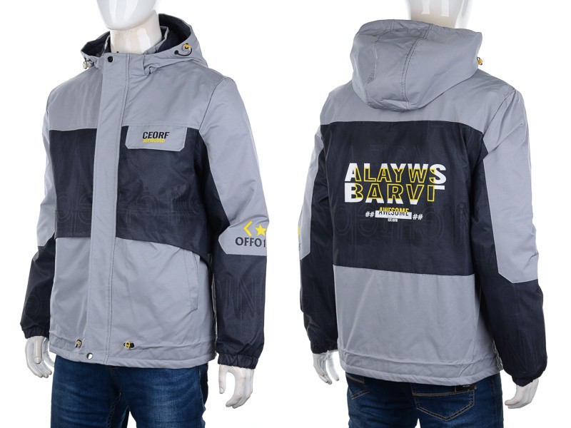 Куртка M7 (48-56) 8885 grey (деми)