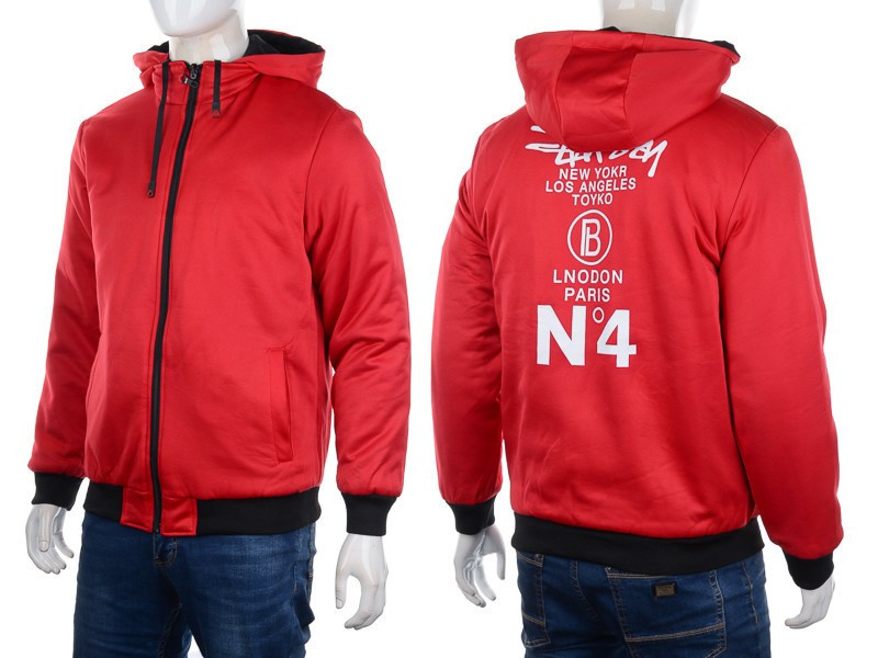 Куртка M7 (XL-3XL) 9984 red-black (деми)