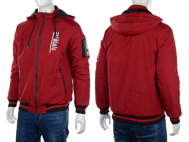 Куртка M7 (XL-3XL) 9984 wine-black (деми)