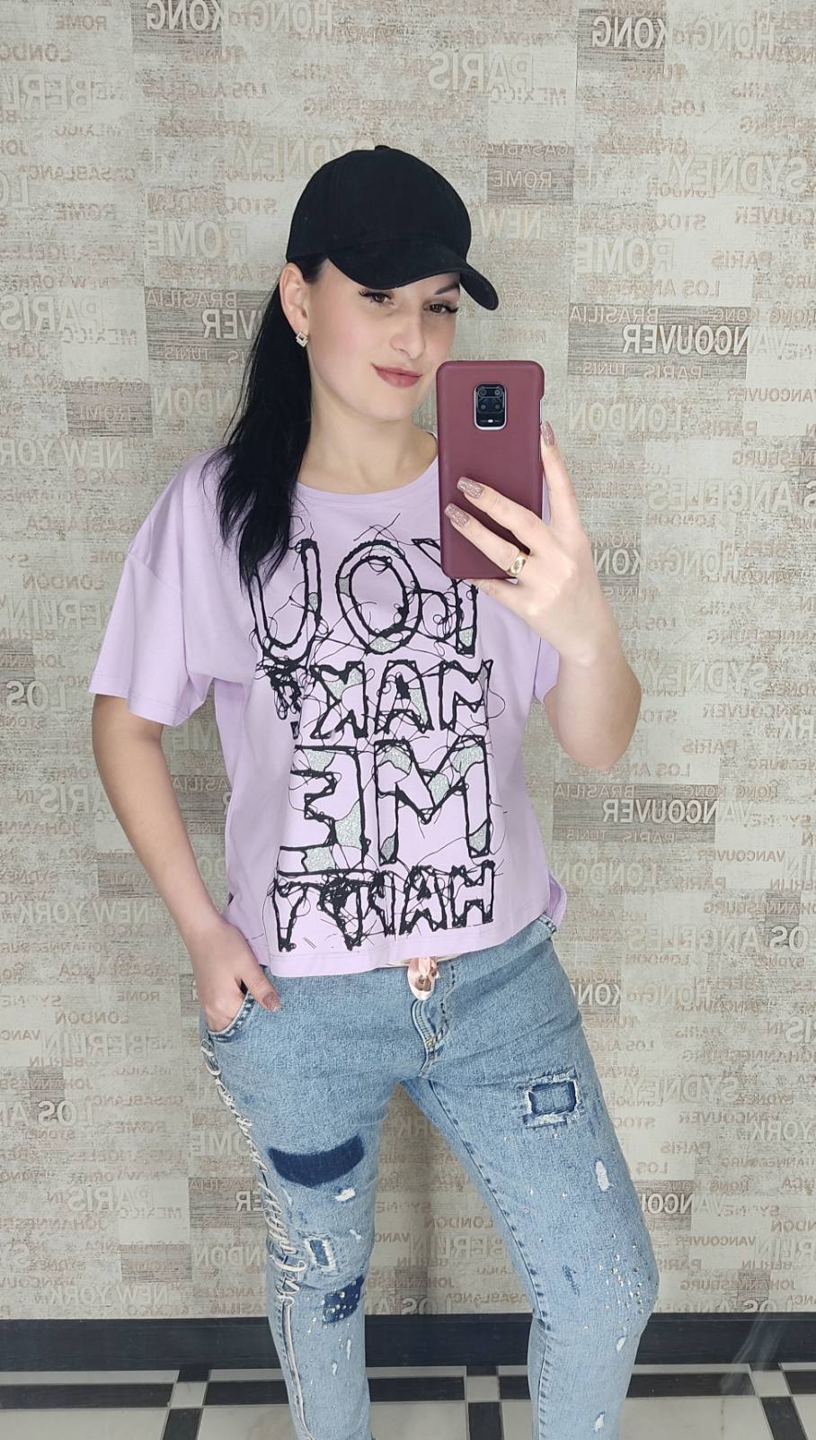 Футболка Shipi (S-L) 0 lilac (лето)