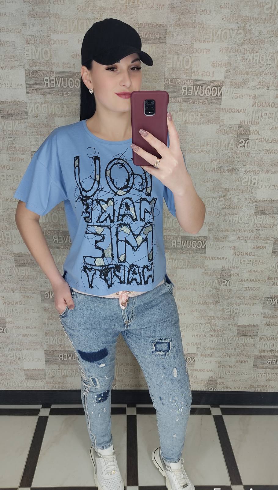 Футболка Shipi (S-L) 0 blue (лето)