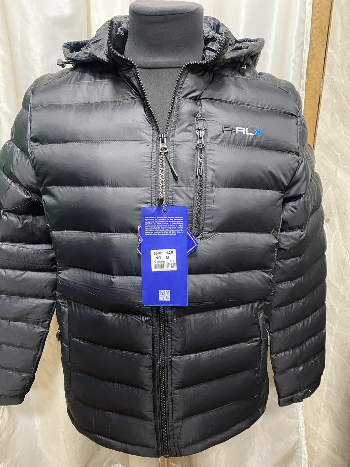 Куртка RLX (60-68) 162-2 black (деми)