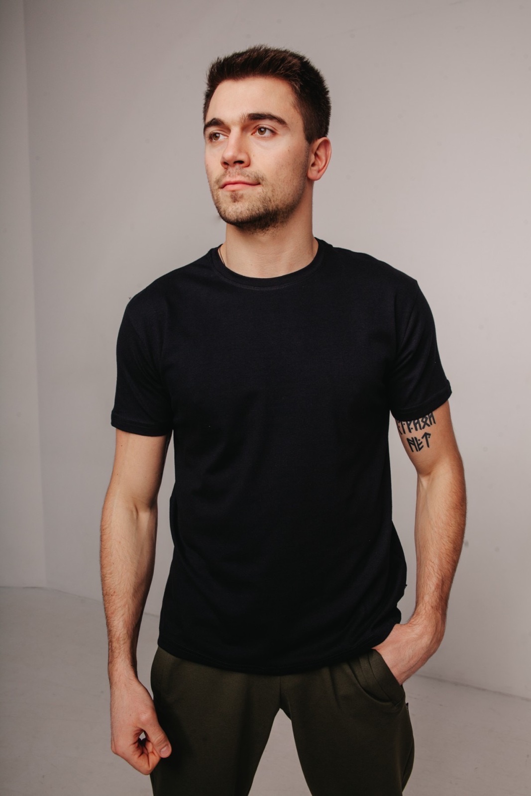 Футболка Sport style (2XL-5XL) 80 black-old-1 (лето)