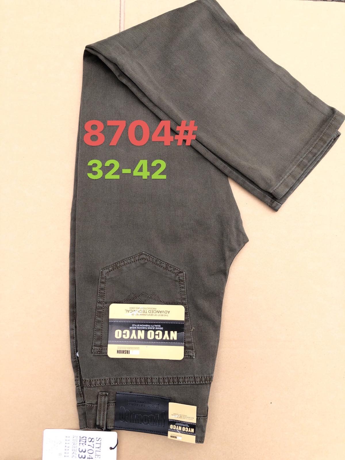 Джинсы God Baron (32-42) 8704 grey (деми)