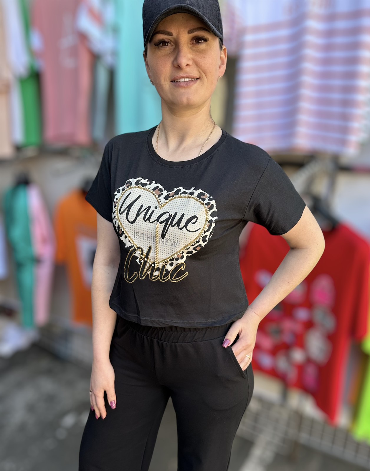 Топ Shipi (S-XL) 6065 black (лето)