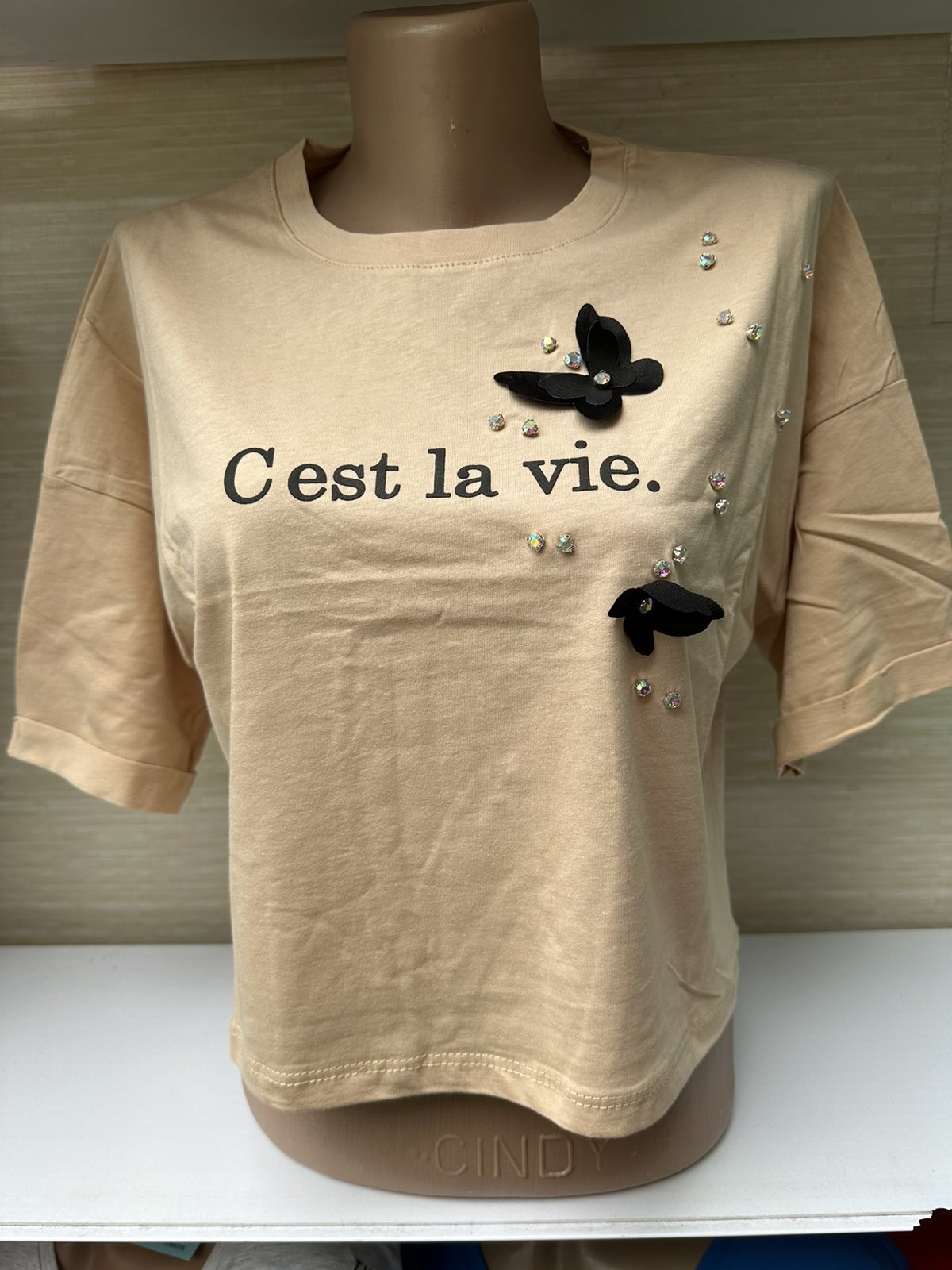 Топ Shipi (S-L) 20157 beige (лето)